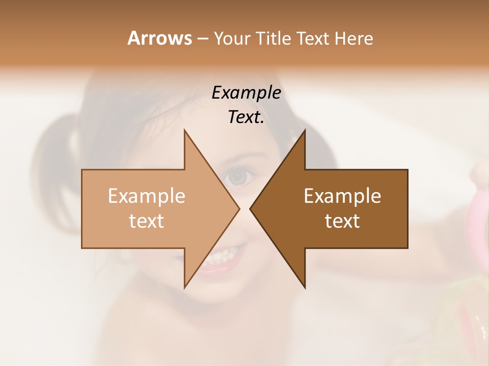 Innocence Tub Pleasure PowerPoint Template