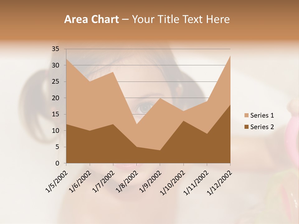Innocence Tub Pleasure PowerPoint Template