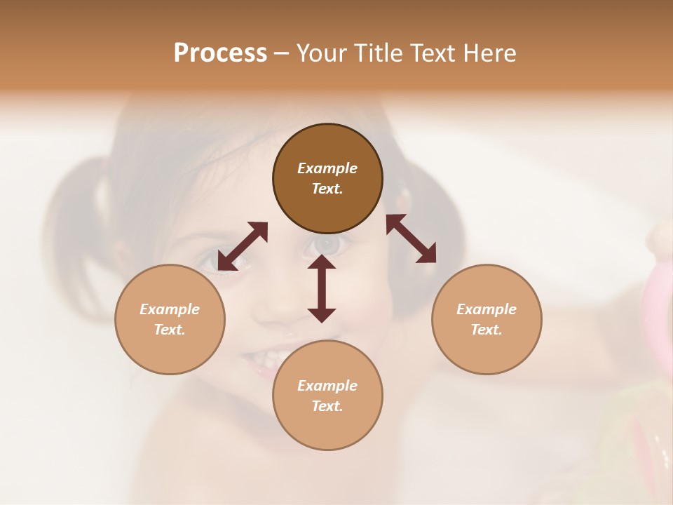 Innocence Tub Pleasure PowerPoint Template