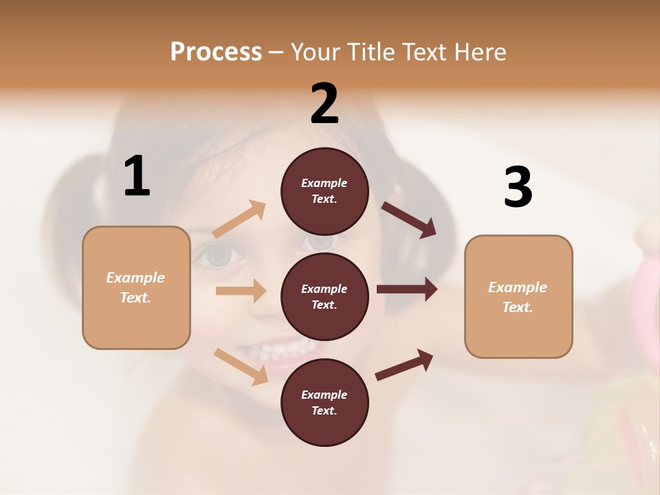 Innocence Tub Pleasure PowerPoint Template