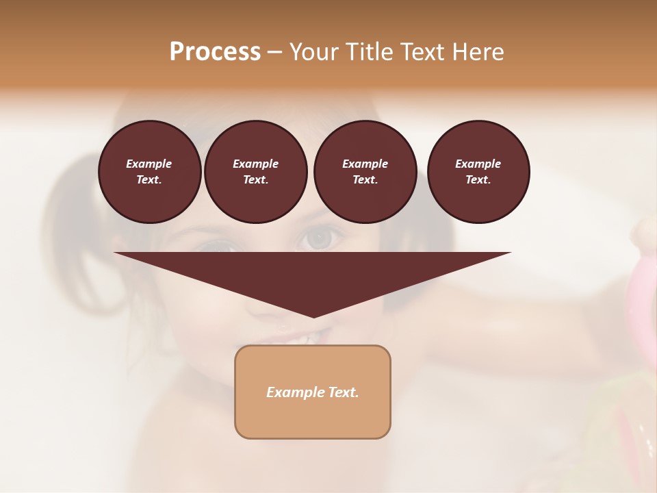 Innocence Tub Pleasure PowerPoint Template