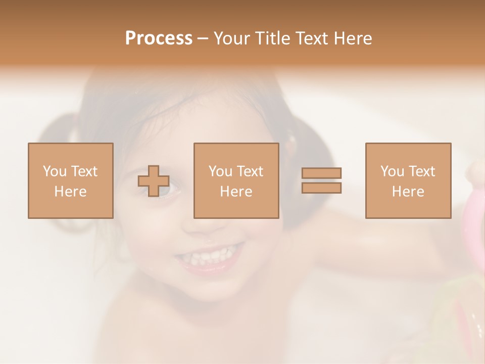 Innocence Tub Pleasure PowerPoint Template