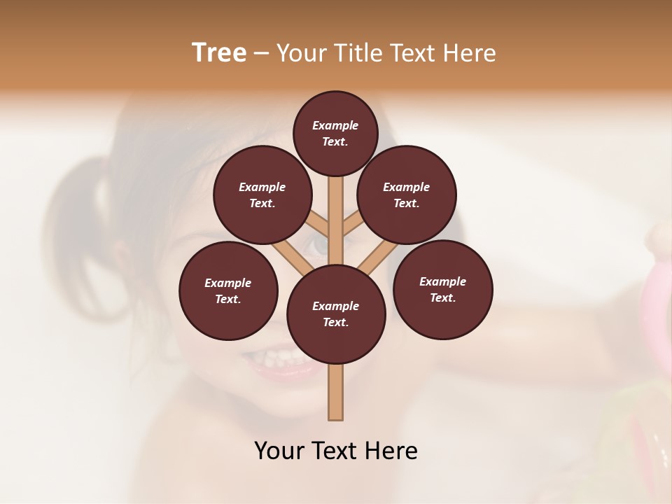 Innocence Tub Pleasure PowerPoint Template