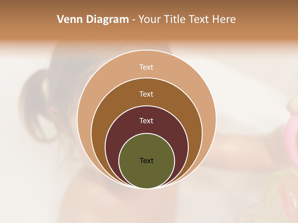 Innocence Tub Pleasure PowerPoint Template