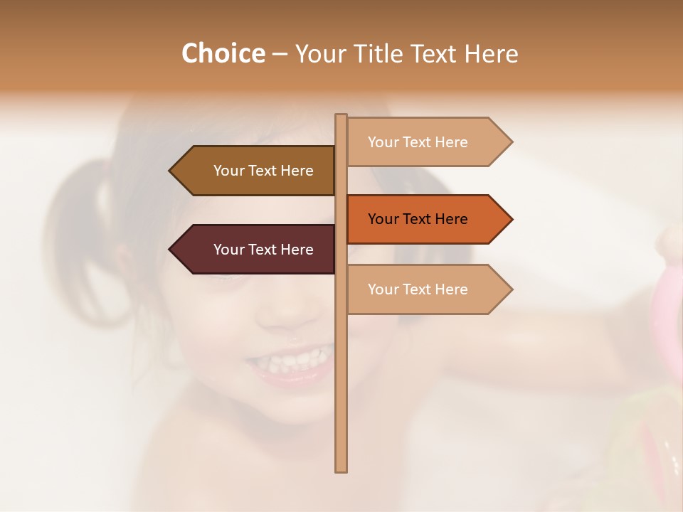 Innocence Tub Pleasure PowerPoint Template
