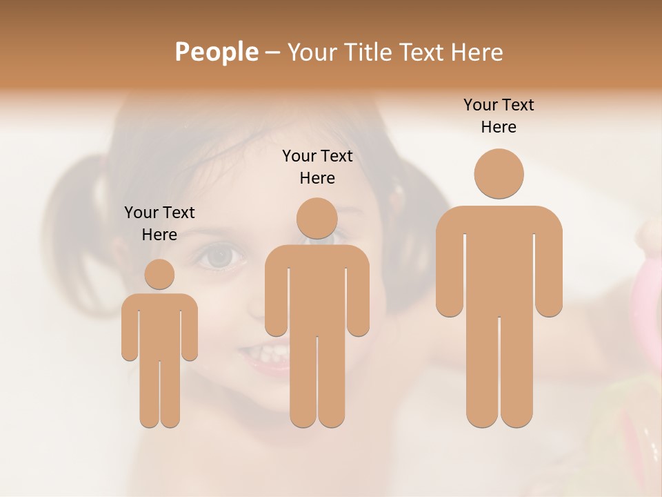 Innocence Tub Pleasure PowerPoint Template