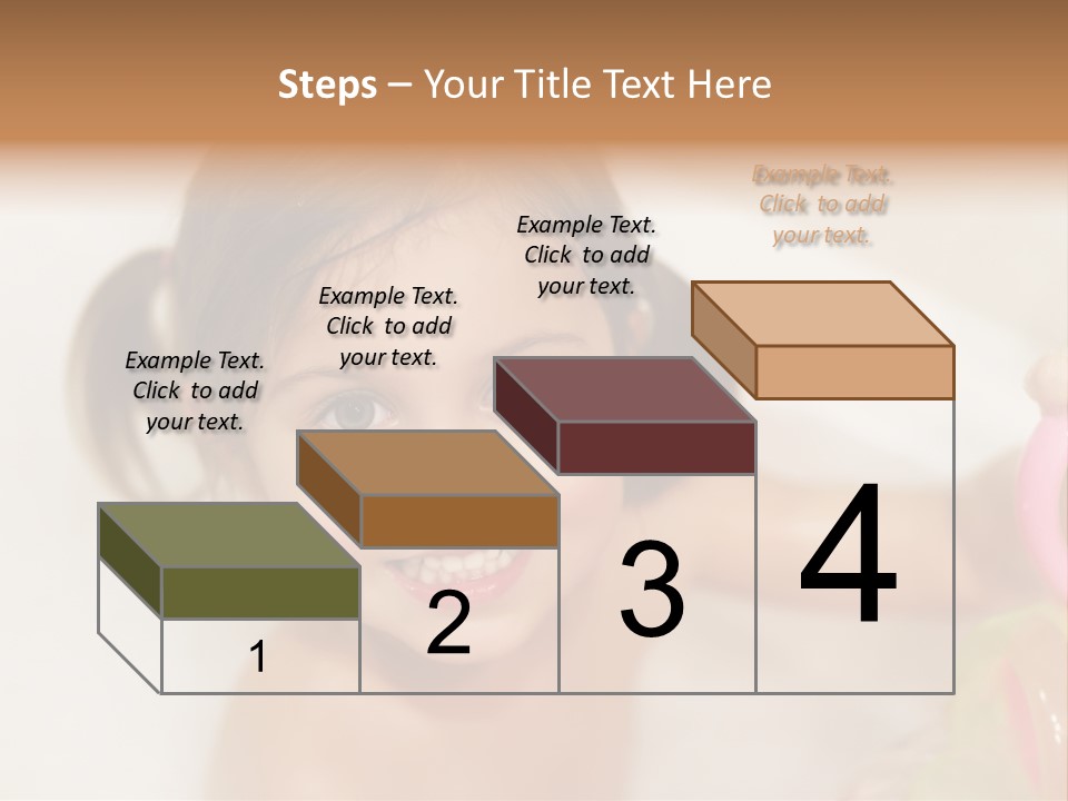 Innocence Tub Pleasure PowerPoint Template