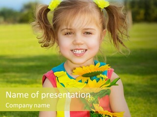 People Adorable Young PowerPoint Template