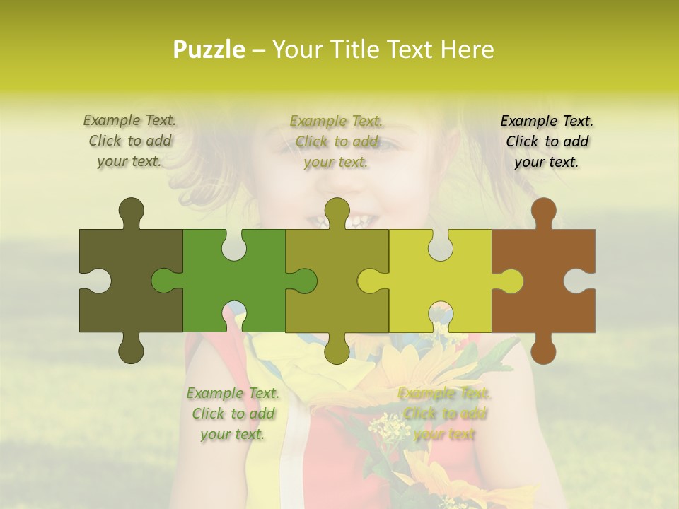 People Adorable Young PowerPoint Template