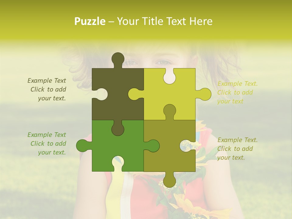 People Adorable Young PowerPoint Template