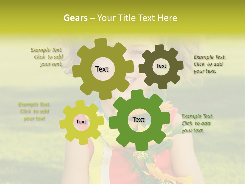 People Adorable Young PowerPoint Template