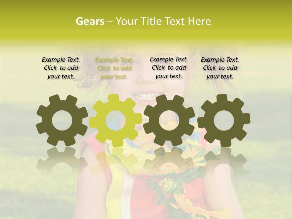 People Adorable Young PowerPoint Template