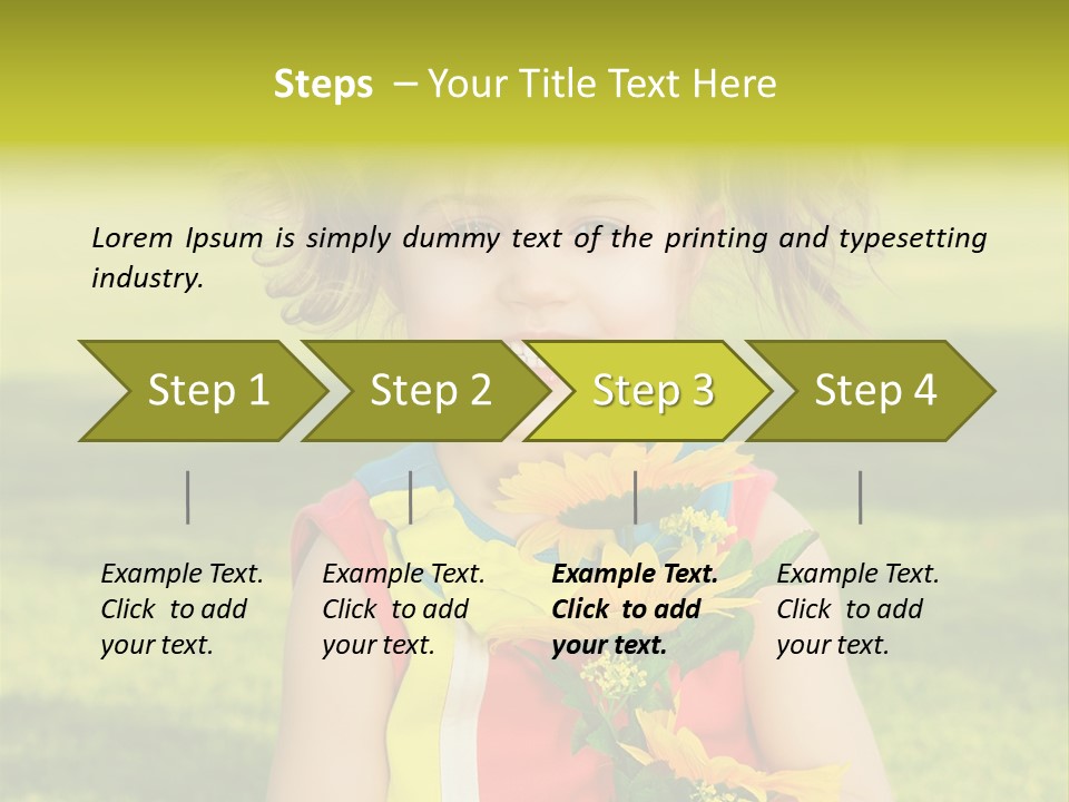 People Adorable Young PowerPoint Template