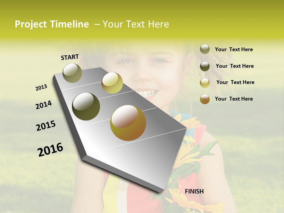 People Adorable Young PowerPoint Template