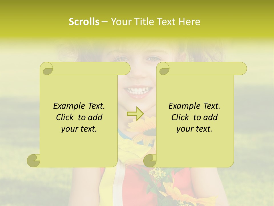 People Adorable Young PowerPoint Template
