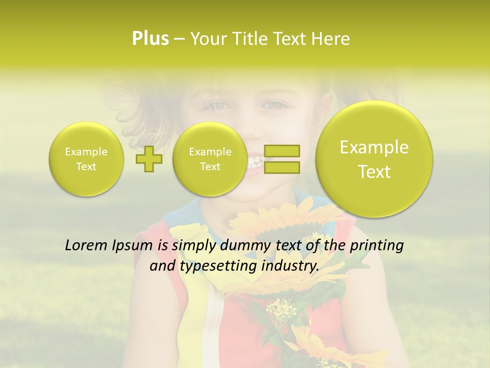 People Adorable Young PowerPoint Template