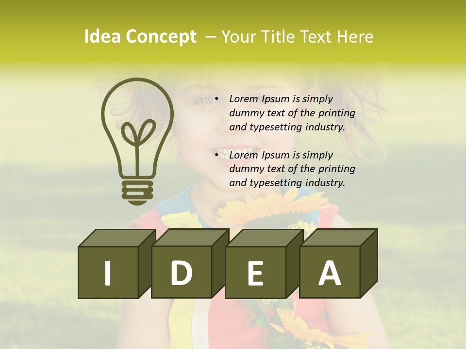 People Adorable Young PowerPoint Template