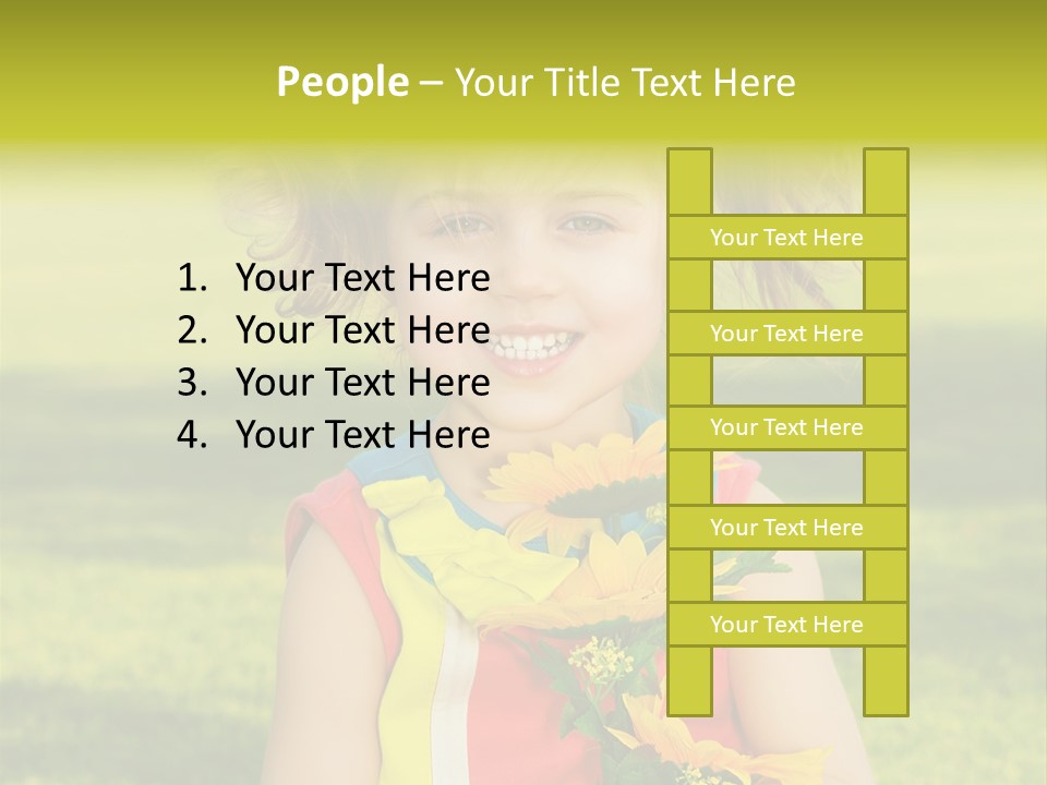 People Adorable Young PowerPoint Template