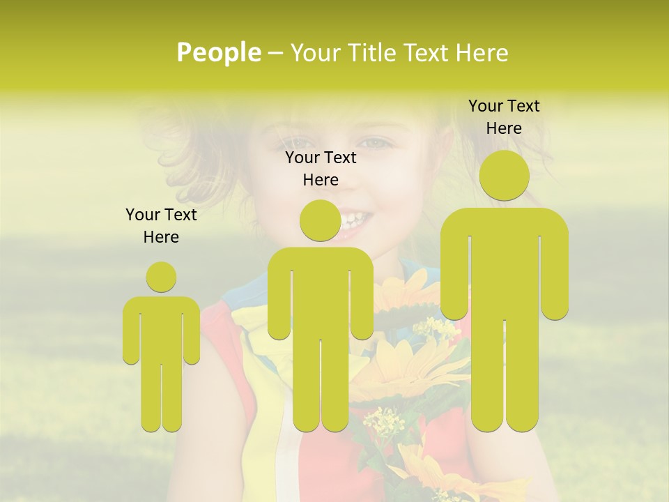 People Adorable Young PowerPoint Template