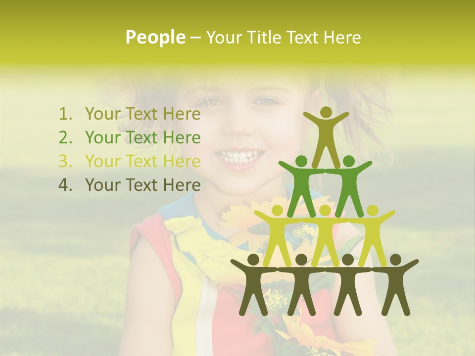 People Adorable Young PowerPoint Template