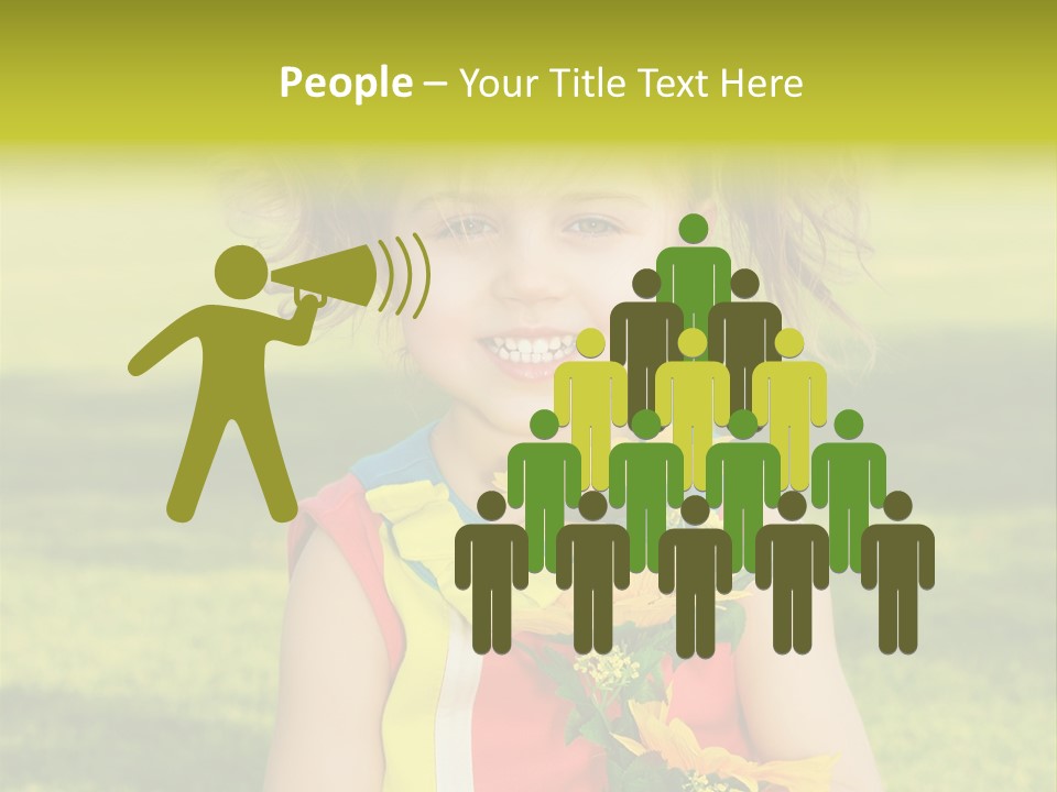 People Adorable Young PowerPoint Template