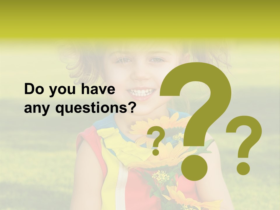 People Adorable Young PowerPoint Template