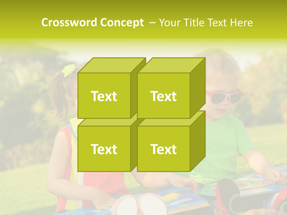 Child Outdoor Male PowerPoint Template