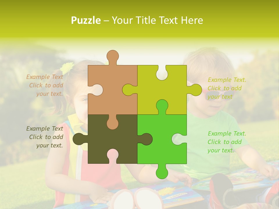 Child Outdoor Male PowerPoint Template