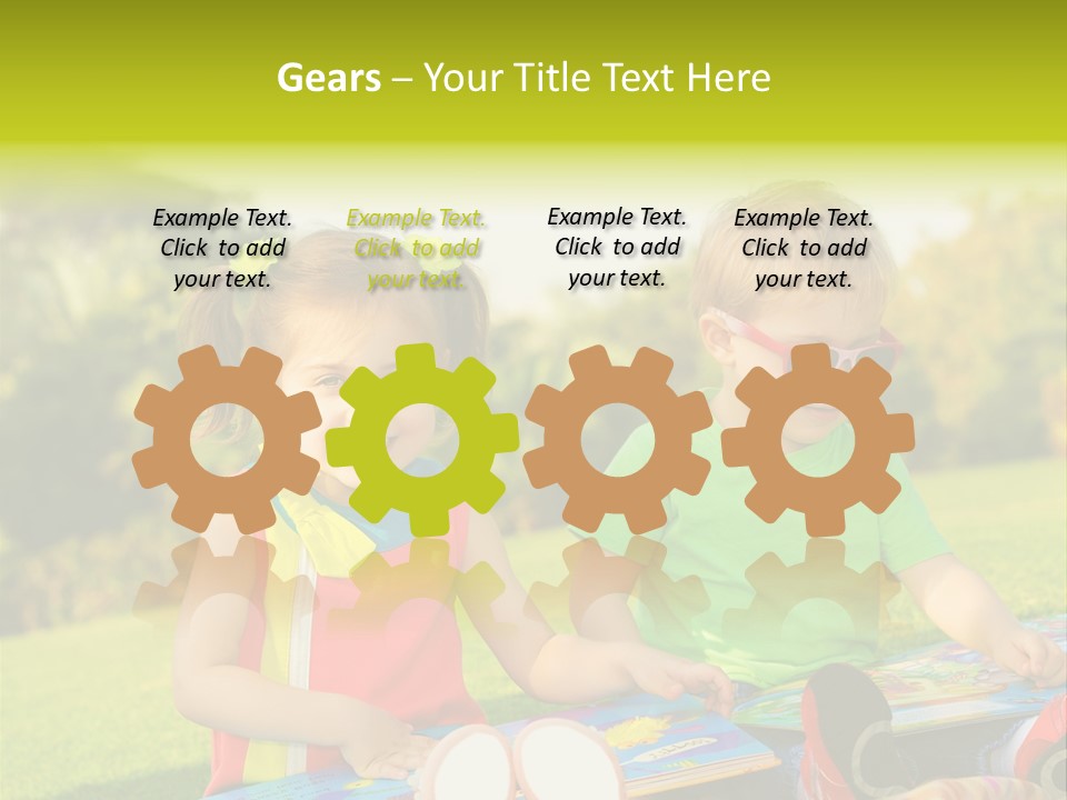 Child Outdoor Male PowerPoint Template