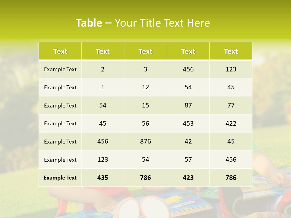 Child Outdoor Male PowerPoint Template