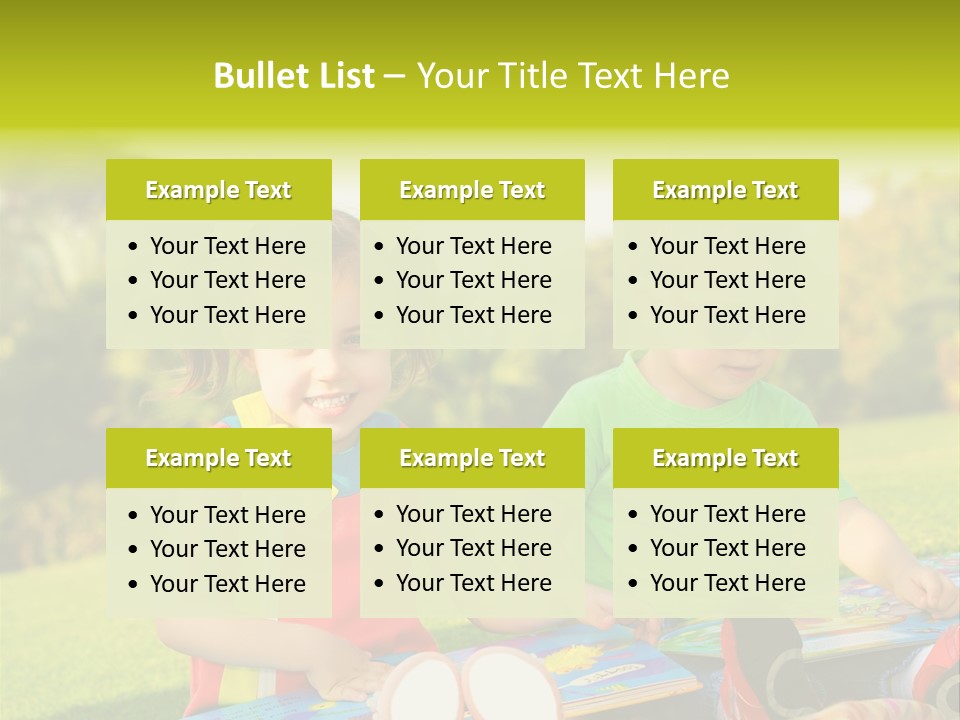 Child Outdoor Male PowerPoint Template