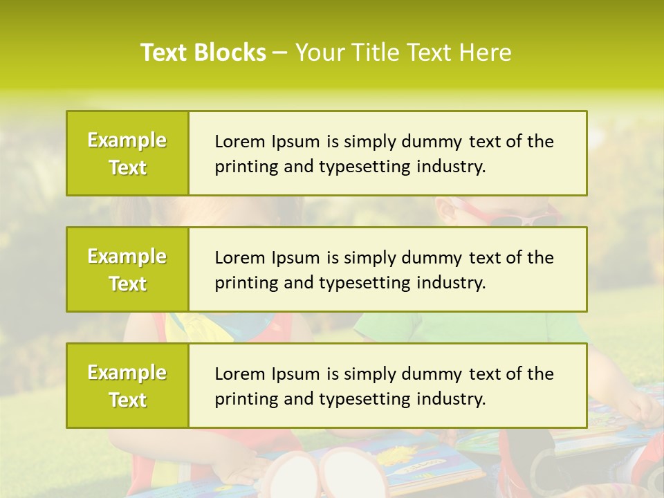 Child Outdoor Male PowerPoint Template