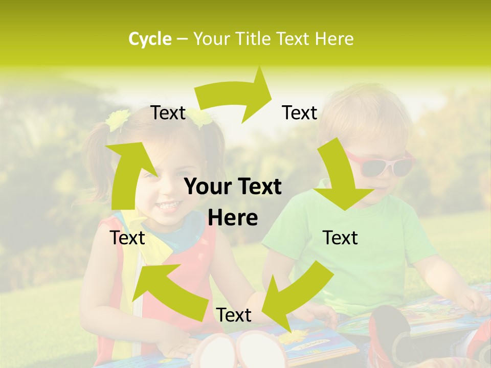 Child Outdoor Male PowerPoint Template