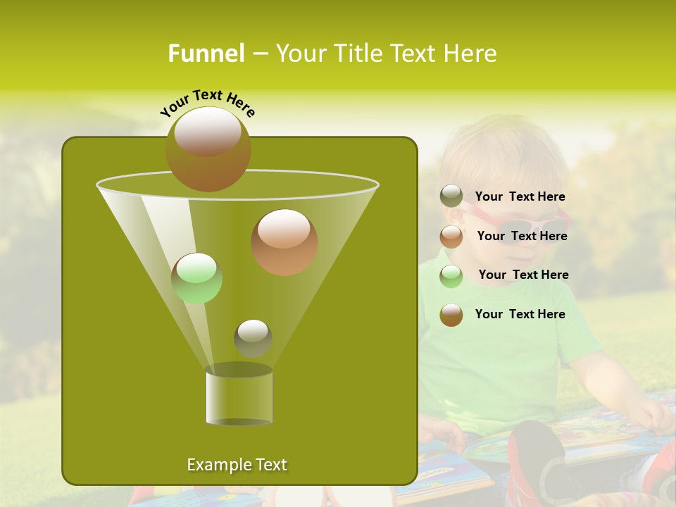 Child Outdoor Male PowerPoint Template