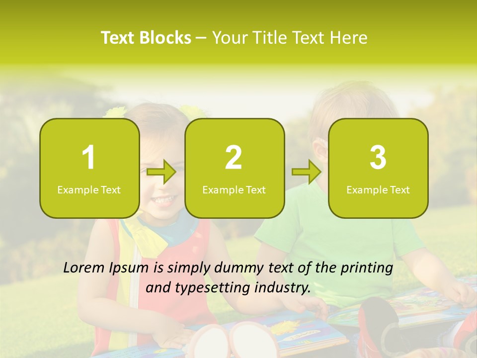 Child Outdoor Male PowerPoint Template