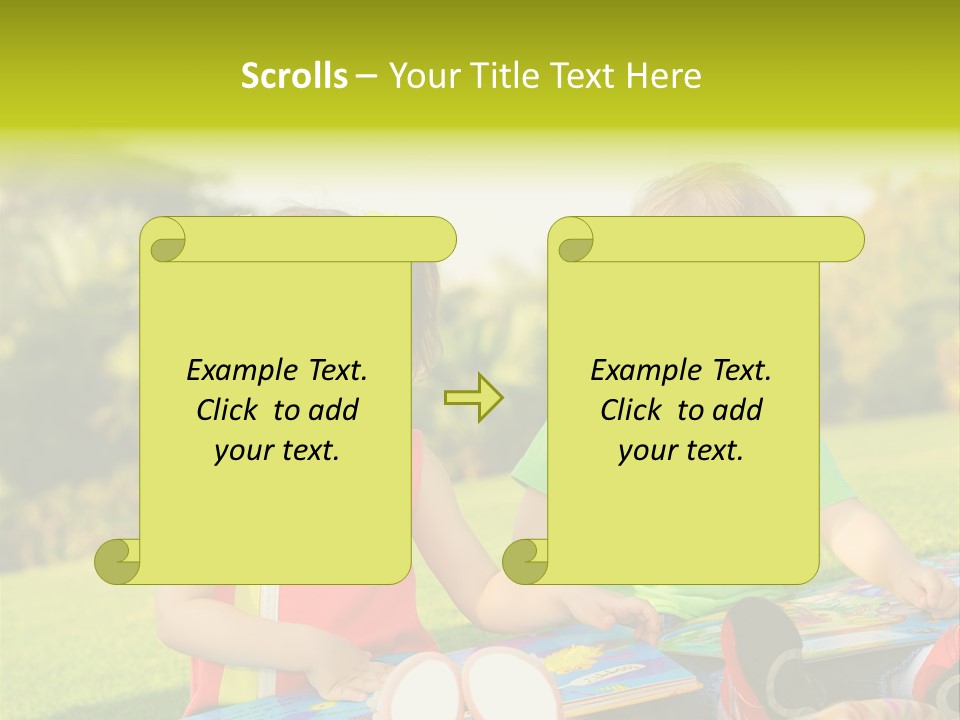 Child Outdoor Male PowerPoint Template