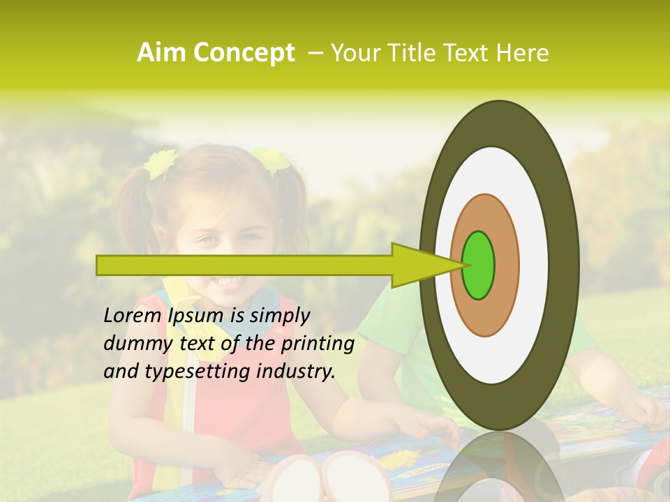 Child Outdoor Male PowerPoint Template