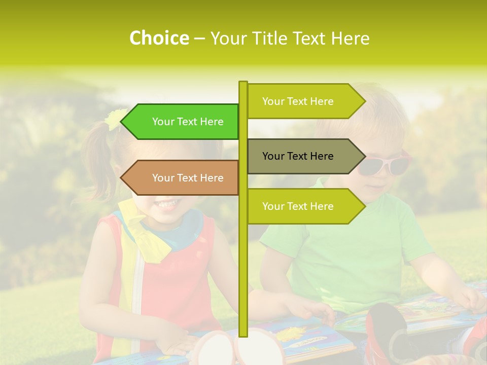 Child Outdoor Male PowerPoint Template