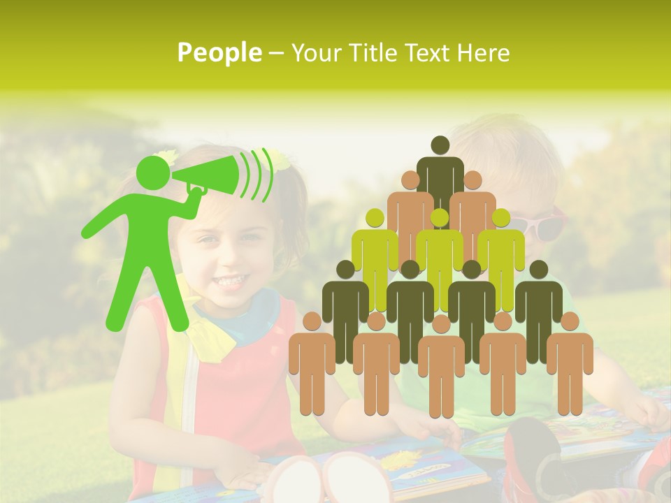 Child Outdoor Male PowerPoint Template