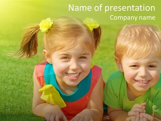 Preschooler Toddler Green PowerPoint Template