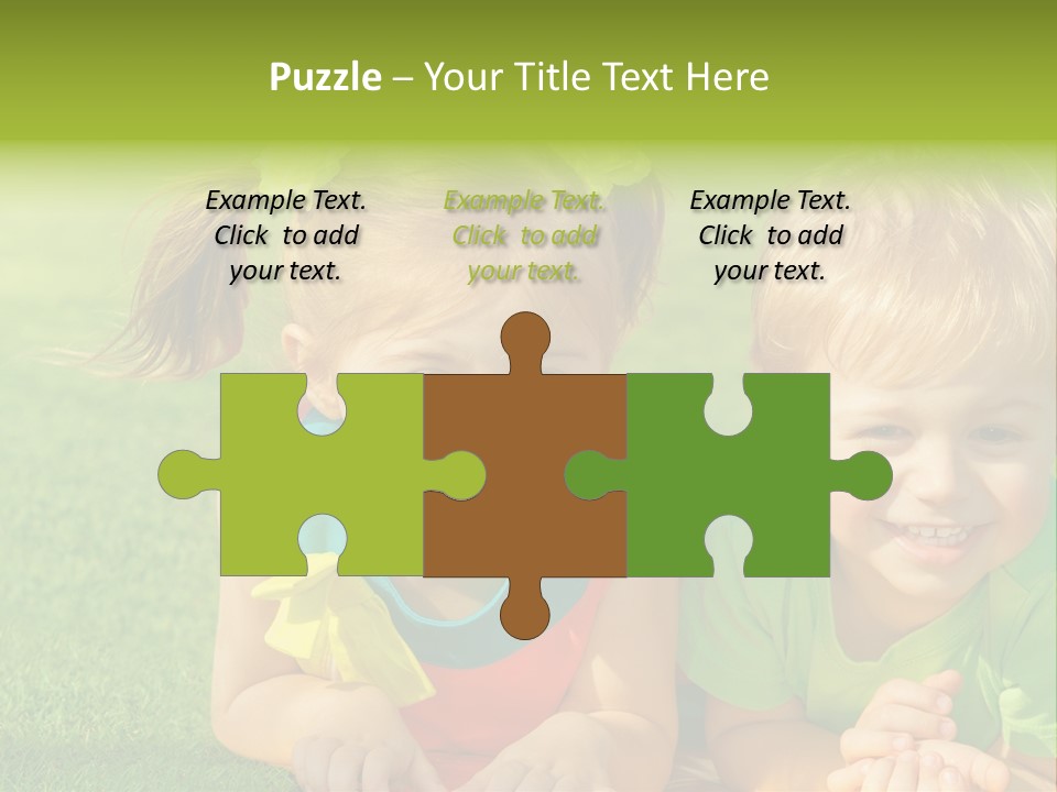 Preschooler Toddler Green PowerPoint Template