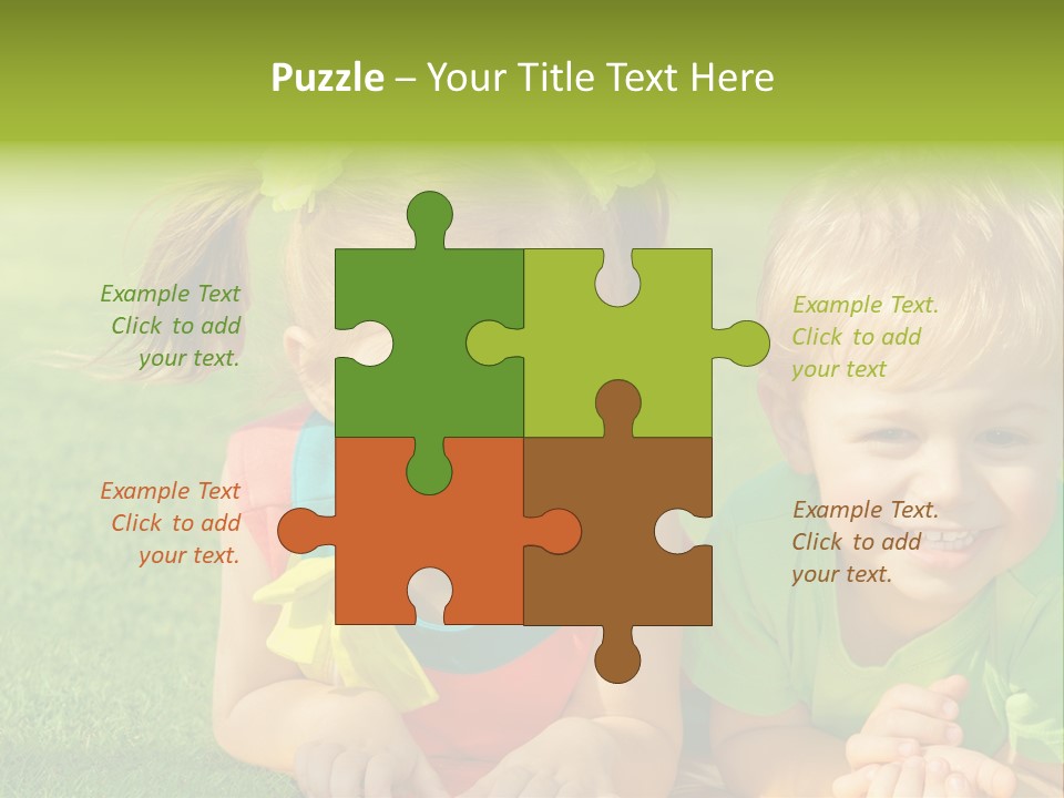 Preschooler Toddler Green PowerPoint Template