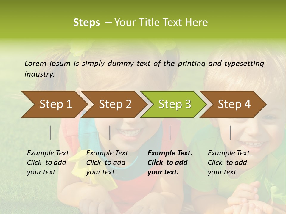 Preschooler Toddler Green PowerPoint Template