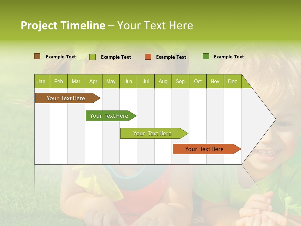 Preschooler Toddler Green PowerPoint Template