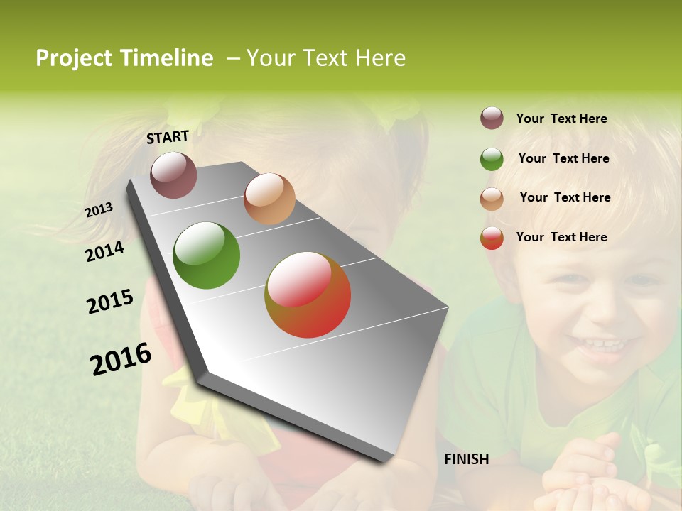 Preschooler Toddler Green PowerPoint Template