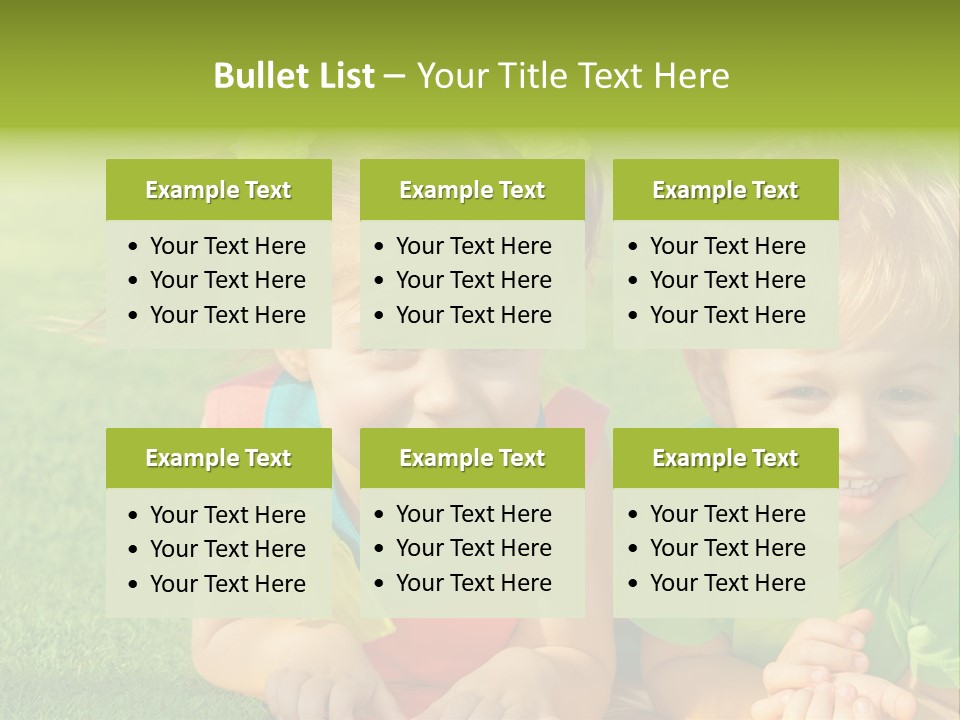 Preschooler Toddler Green PowerPoint Template