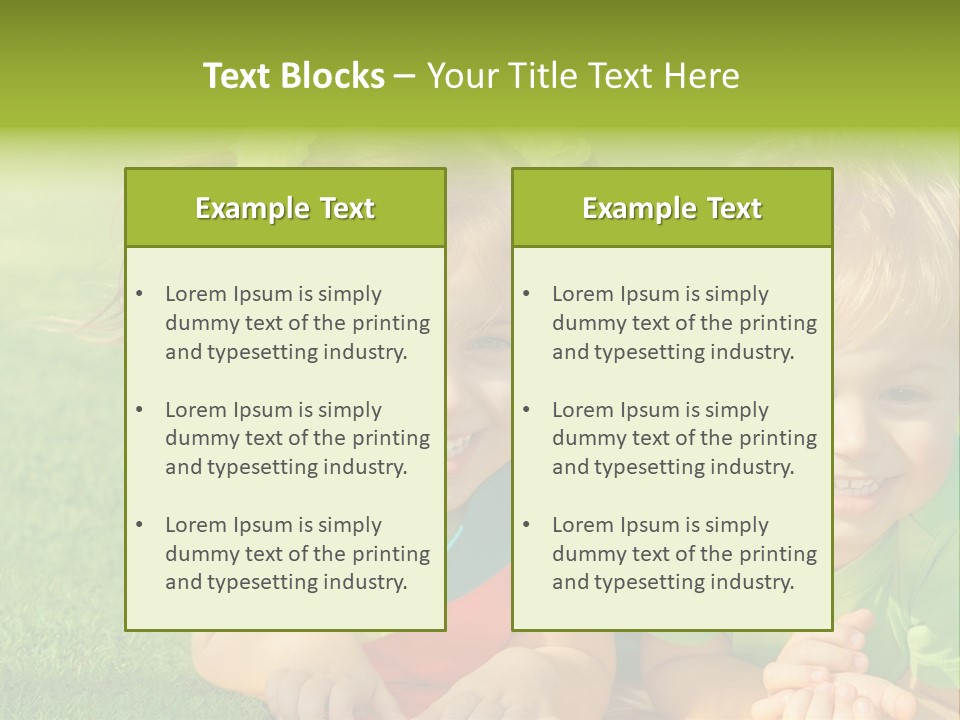 Preschooler Toddler Green PowerPoint Template