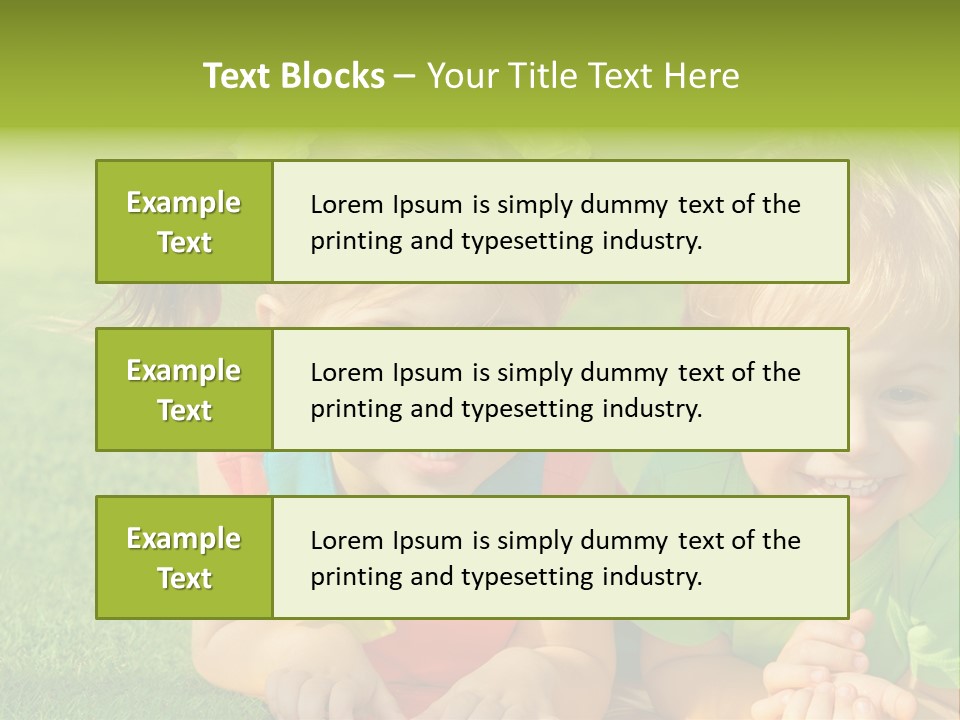 Preschooler Toddler Green PowerPoint Template