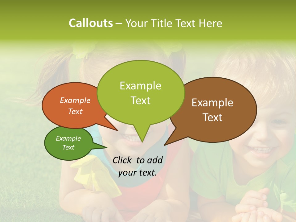 Preschooler Toddler Green PowerPoint Template