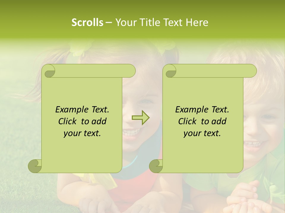 Preschooler Toddler Green PowerPoint Template